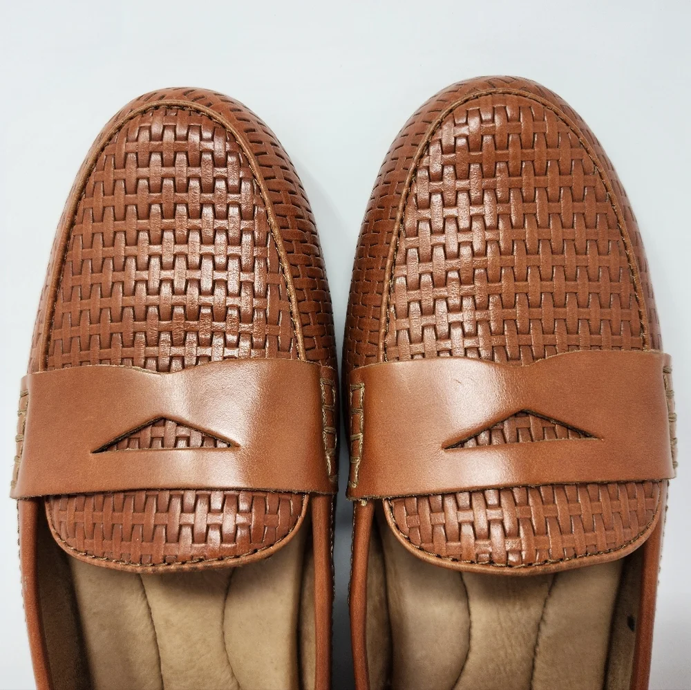 Born Malena Woven Leather Driving Loafers - Picture 3 of 12
